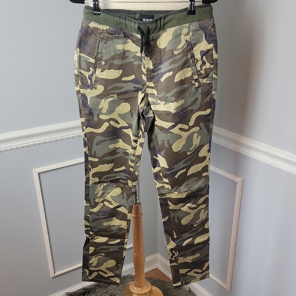 Hudson Jeans Other - HUDSON KIDS NeW Army Jogger Green Camouflage Elastic Drawstring Waist Pants Sz L